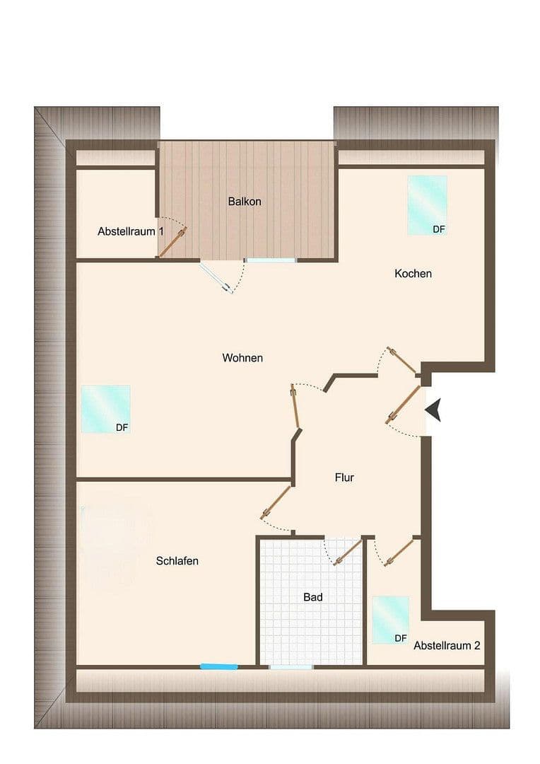Prenájom bytu 2-izbový 55 m², Norderschlag 43a, Husum, Šlezvicko-Holštajnsko Prenájom bytu 2-izbový 55 m², Norderschlag 43a, Husum, Šlezvicko-Holštajnsko