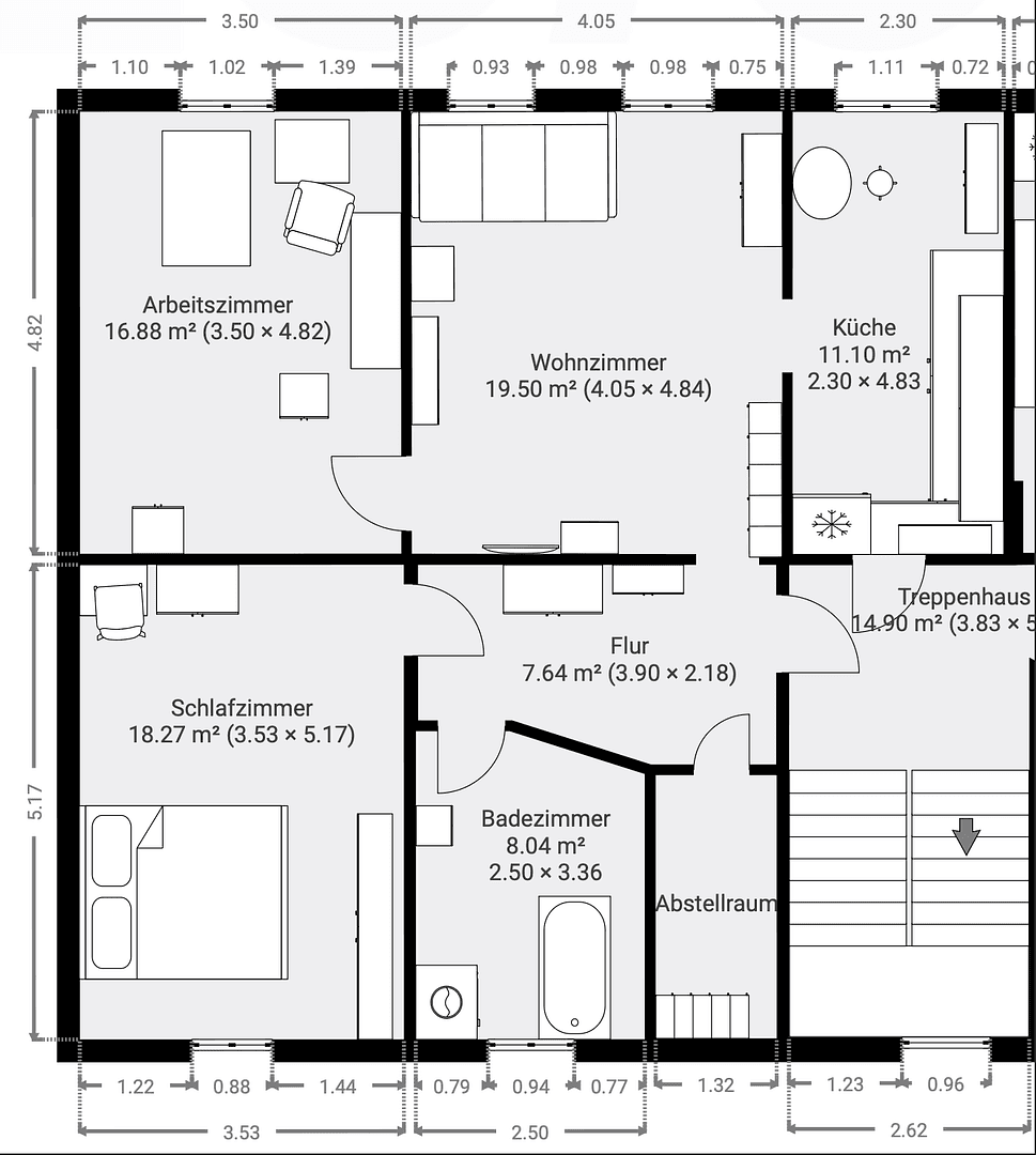 Prenájom bytu 3-izbový 85 m², Tribseer Damm 67, Stralsund, Meklenbursko-Predpomoransko Prenájom bytu 3-izbový 85 m², Tribseer Damm 67, Stralsund, Meklenbursko-Predpomoransko