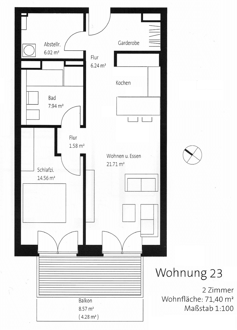 Prenájom bytu 2-izbový 72 m², Schlossplatz 4, Kiel, Šlezvicko-Holštajnsko Prenájom bytu 2-izbový 72 m², Schlossplatz 4, Kiel, Šlezvicko-Holštajnsko