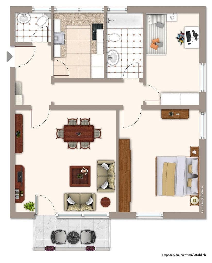 Predaj bytu 3-izbový 78 m², Würzburg, Bavorsko Predaj bytu 3-izbový 78 m², Würzburg, Bavorsko