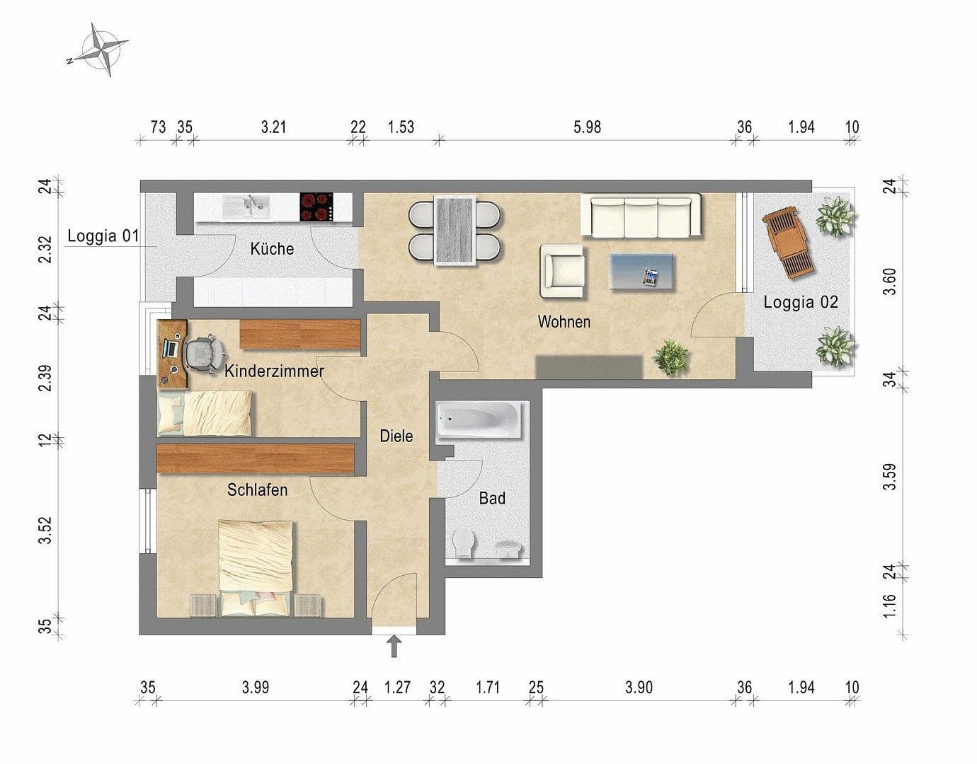 Predaj bytu 3-izbový 75 m², München, Bavorsko Predaj bytu 3-izbový 75 m², München, Bavorsko