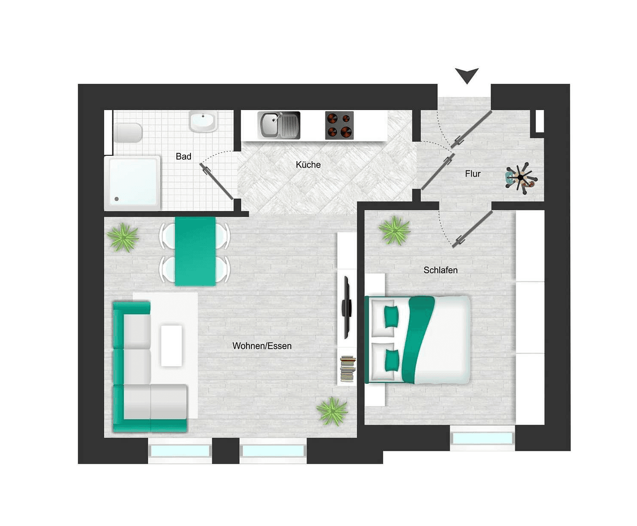 Prenájom bytu 2-izbový 31 m², Karl-Ferlemann-Straße 10, Leipzig, Sasko Prenájom bytu 2-izbový 31 m², Karl-Ferlemann-Straße 10, Leipzig, Sasko