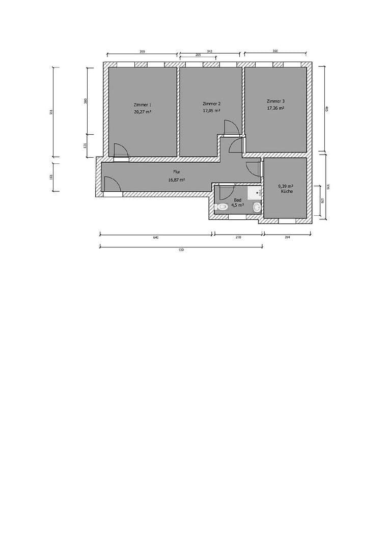 Prenájom bytu 3-izbový 83 m², Thomasiusstraße 40, Halle, Sasko-Anhaltsko Prenájom bytu 3-izbový 83 m², Thomasiusstraße 40, Halle, Sasko-Anhaltsko