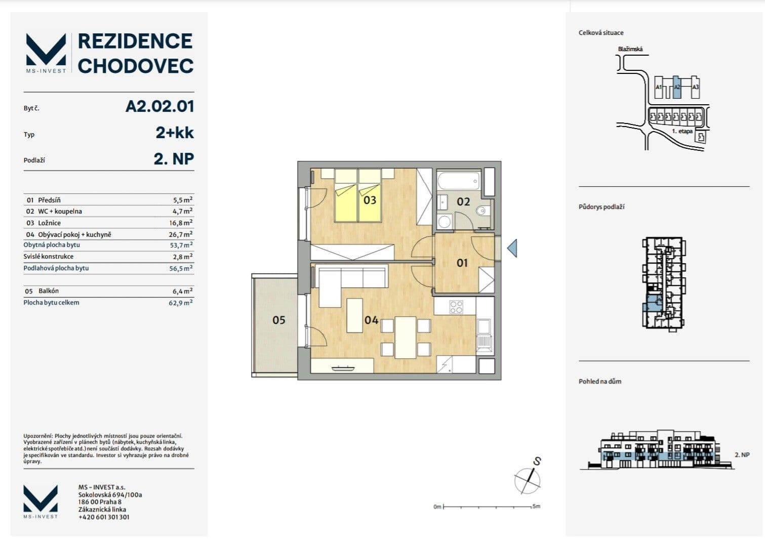 Prenájom bytu 2-izbový 54 m², Nebřenická, Praha, Praha Prenájom bytu 2-izbový 54 m², Nebřenická, Praha, Praha
