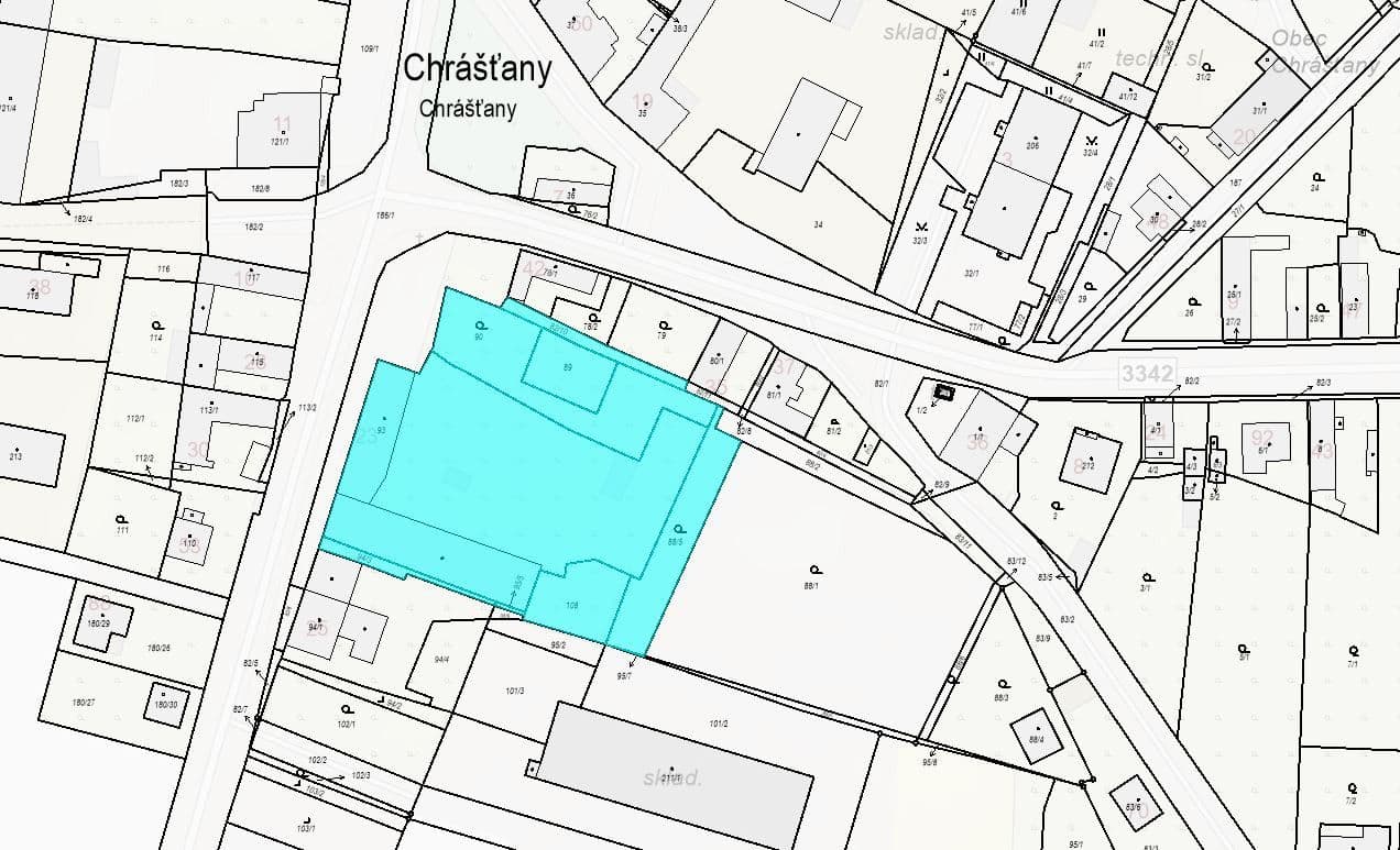 Predaj pozemku 4.945 m², Chrášťany, Středočeský kraj Predaj pozemku 4.945 m², Chrášťany, Středočeský kraj