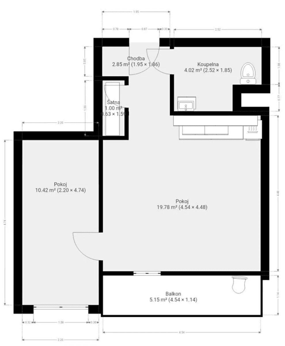 Prenájom bytu 2-izbový 43 m², Kyjevská, Brno, Jihomoravský kraj Prenájom bytu 2-izbový 43 m², Kyjevská, Brno, Jihomoravský kraj
