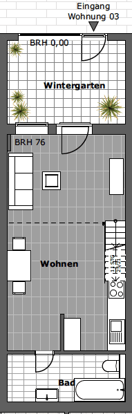 Prenájom bytu 2-izbový 61 m², Köln, Severné Porýnie - Westfálsko Prenájom bytu 2-izbový 61 m², Köln, Severné Porýnie - Westfálsko