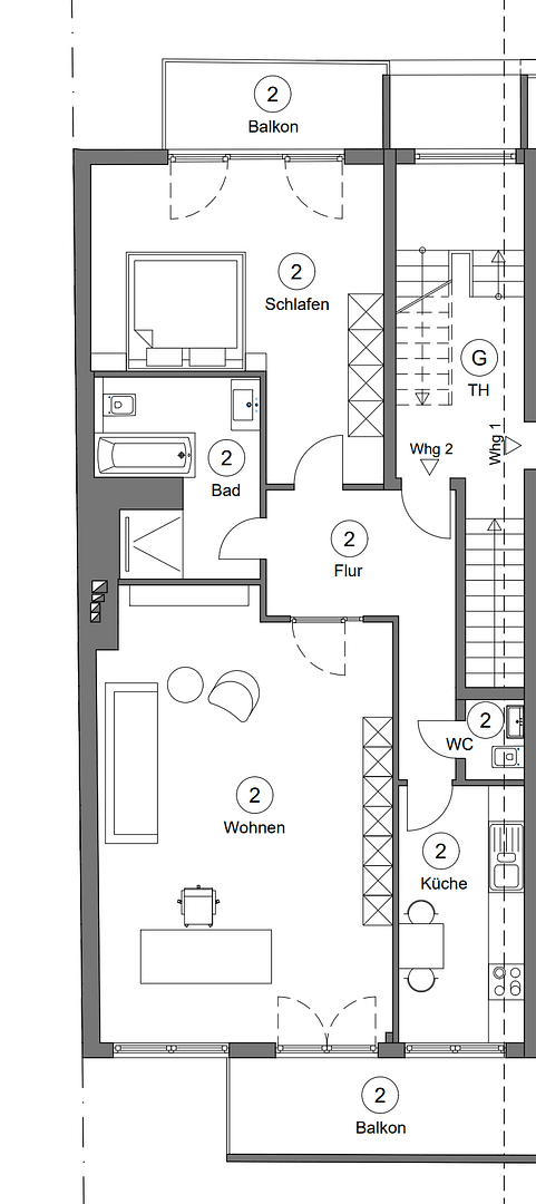 Prenájom bytu 2-izbový 90 m², Bernhardstr. 147, Köln, Severné Porýnie - Westfálsko Prenájom bytu 2-izbový 90 m², Bernhardstr. 147, Köln, Severné Porýnie - Westfálsko