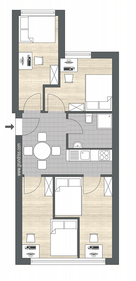 Predaj bytu 4-izbový 51 m², Köln, Severné Porýnie - Westfálsko Predaj bytu 4-izbový 51 m², Köln, Severné Porýnie - Westfálsko