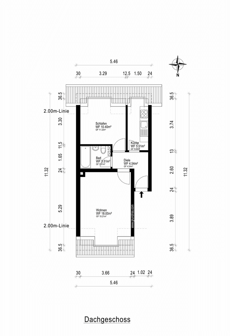 Predaj bytu 2-izbový 42 m², Düsseldorf, Severné Porýnie - Westfálsko Predaj bytu 2-izbový 42 m², Düsseldorf, Severné Porýnie - Westfálsko