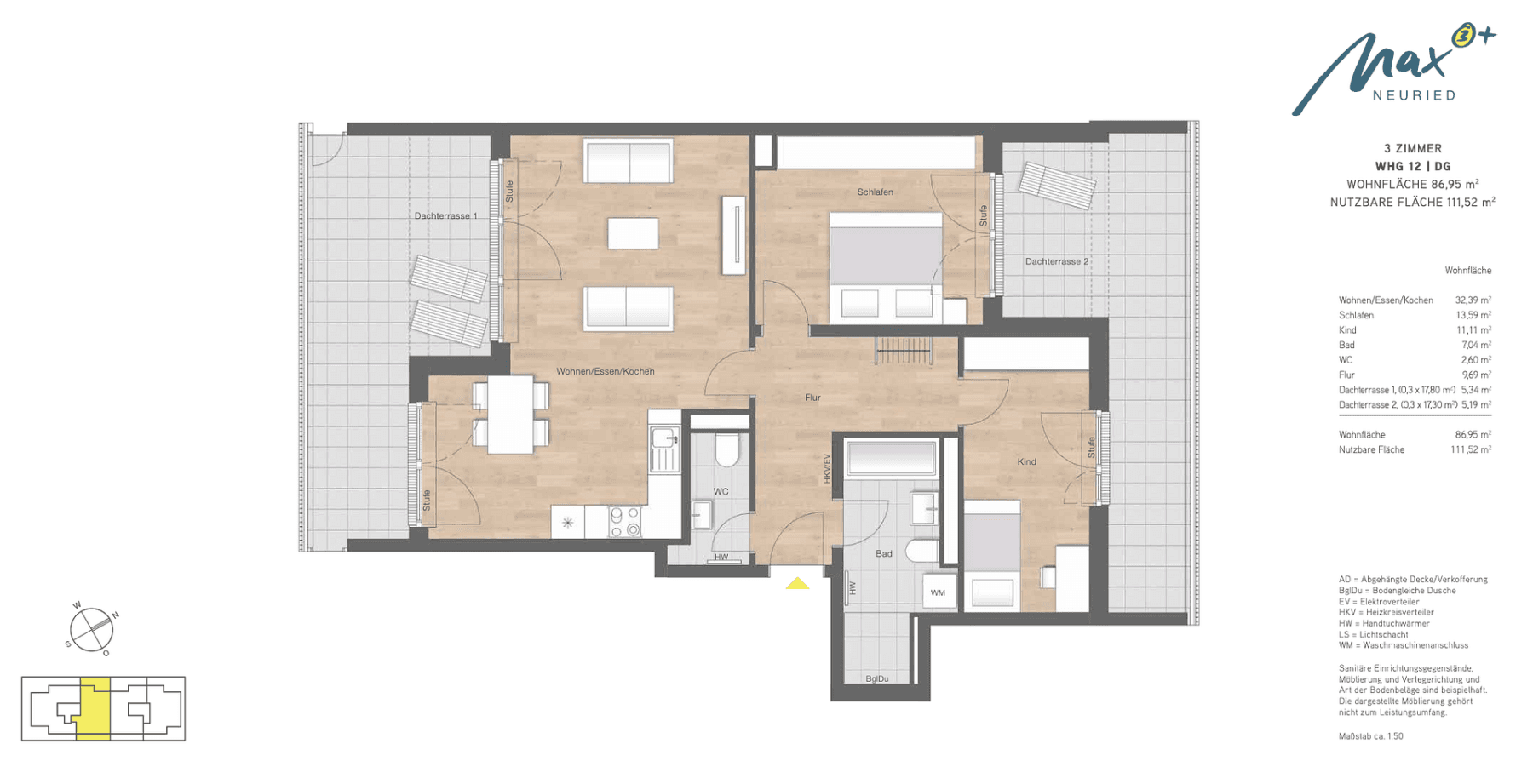 Predaj bytu 3-izbový 87 m², Bozaunweg 23, Neuried, Bavorsko Predaj bytu 3-izbový 87 m², Bozaunweg 23, Neuried, Bavorsko