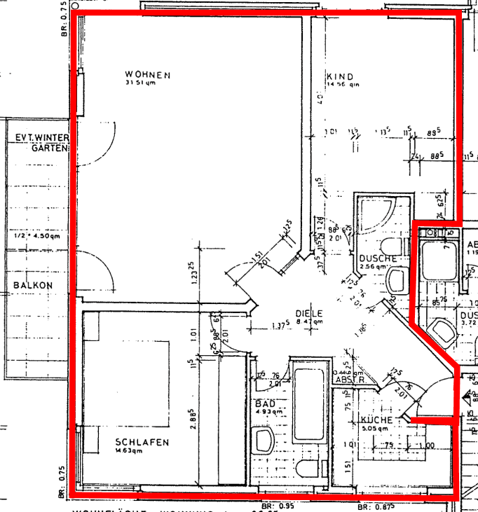 Prenájom bytu 3-izbový 87 m², Op de Elg 2, Hamburg, Hamburg Prenájom bytu 3-izbový 87 m², Op de Elg 2, Hamburg, Hamburg