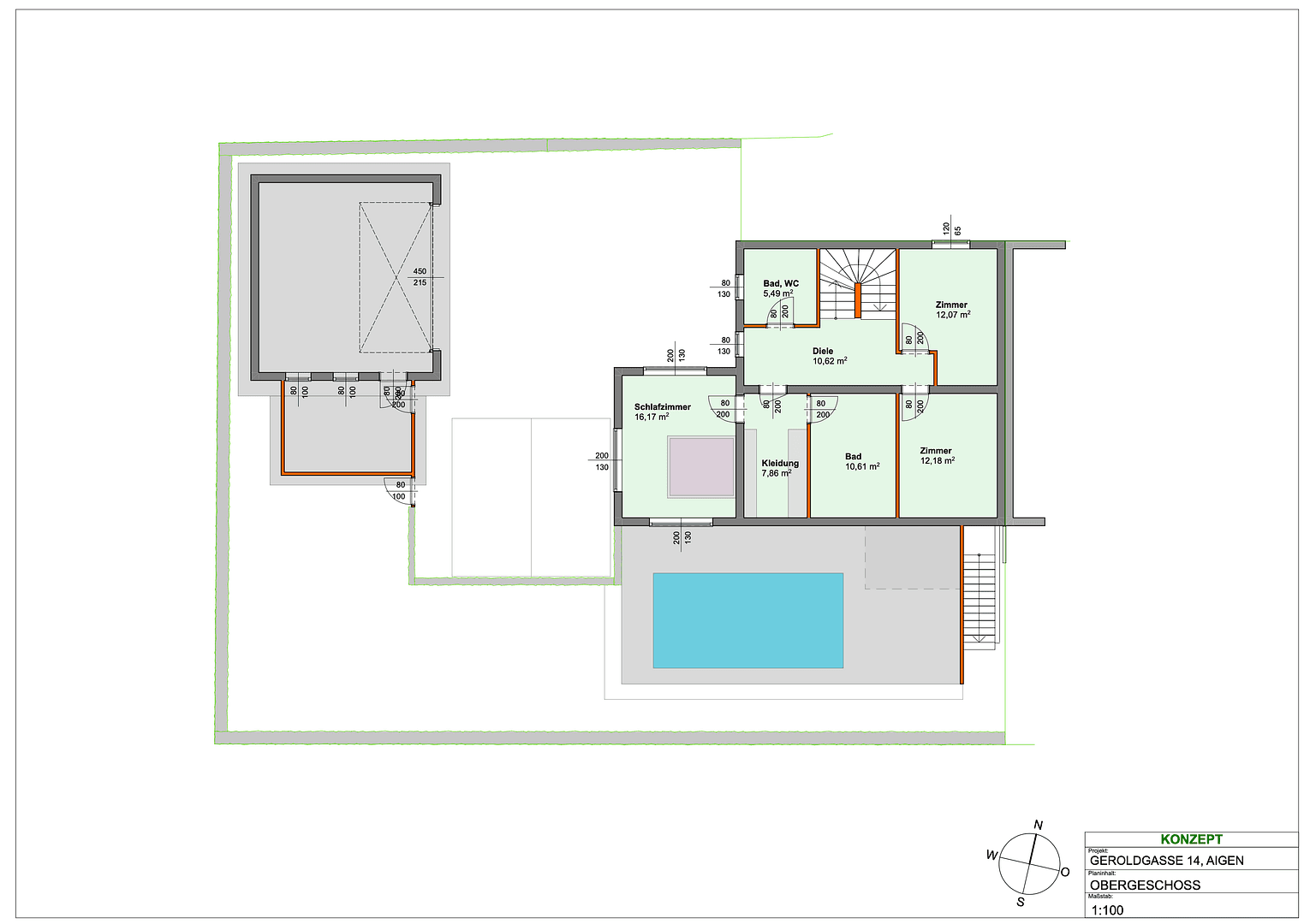Predaj domu 120 m², pozemek 449 m², Geroldgasse, Salzburg, Salzbursko Predaj domu 120 m², pozemek 449 m², Geroldgasse, Salzburg, Salzbursko