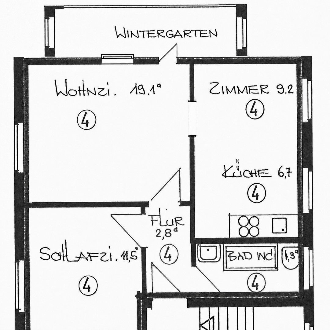 Prenájom bytu 3-izbový 63 m², Ludwigsburg, Bádensko-Wurttembersko Prenájom bytu 3-izbový 63 m², Ludwigsburg, Bádensko-Wurttembersko