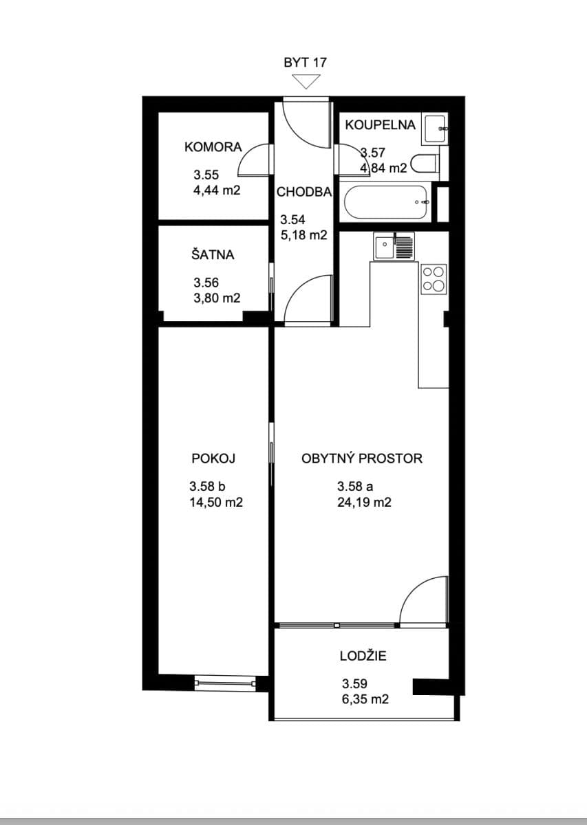 Predaj bytu 2-izbový 59 m², Mutěnická, Plzeň, Plzeňský kraj Predaj bytu 2-izbový 59 m², Mutěnická, Plzeň, Plzeňský kraj