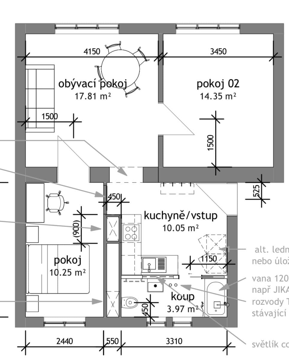 Predaj bytu 3-izbový 57 m², Evropská, Praha, Praha Predaj bytu 3-izbový 57 m², Evropská, Praha, Praha