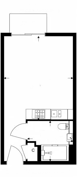 Prenájom bytu 1-izbový 28 m², Obentrautstraße 28, Berlin, Berlín Prenájom bytu 1-izbový 28 m², Obentrautstraße 28, Berlin, Berlín