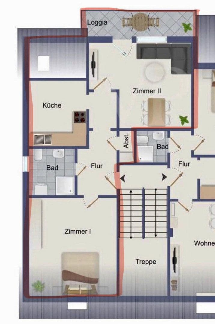 Prenájom bytu 2-izbový 56 m², Hannover, Dolné Sasko Prenájom bytu 2-izbový 56 m², Hannover, Dolné Sasko