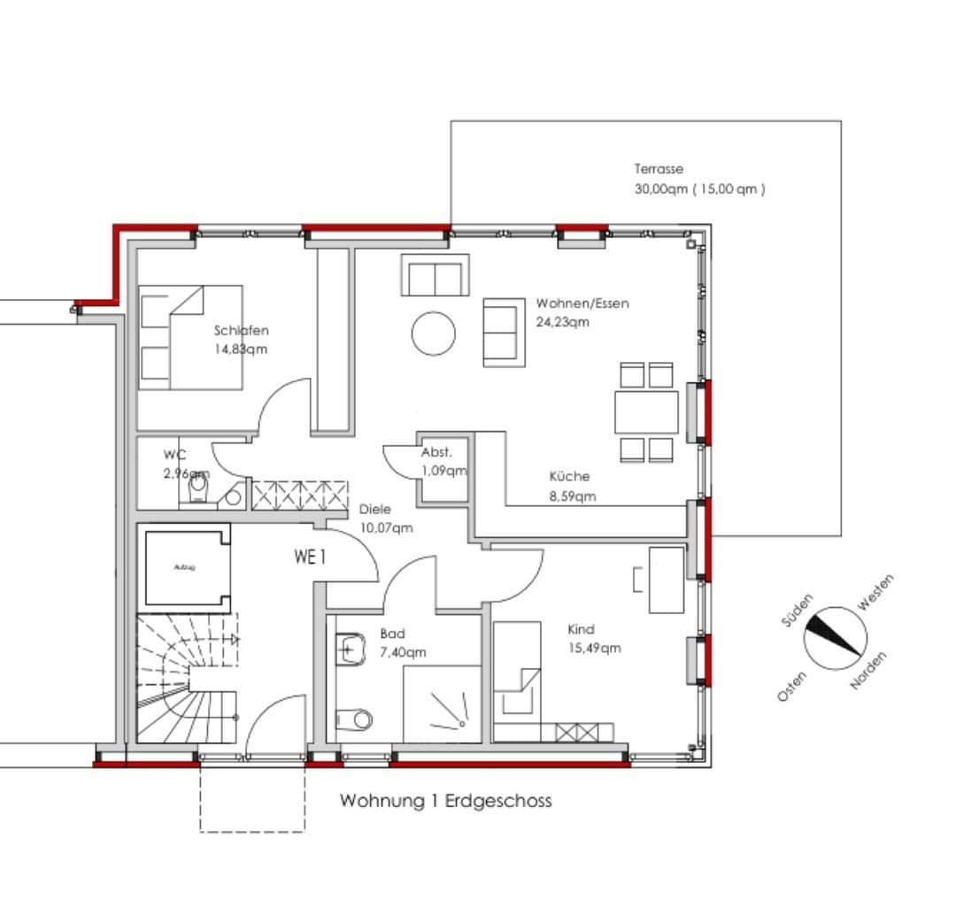 Predaj bytu 3-izbový 99 m², Hamburg, Hamburg Predaj bytu 3-izbový 99 m², Hamburg, Hamburg
