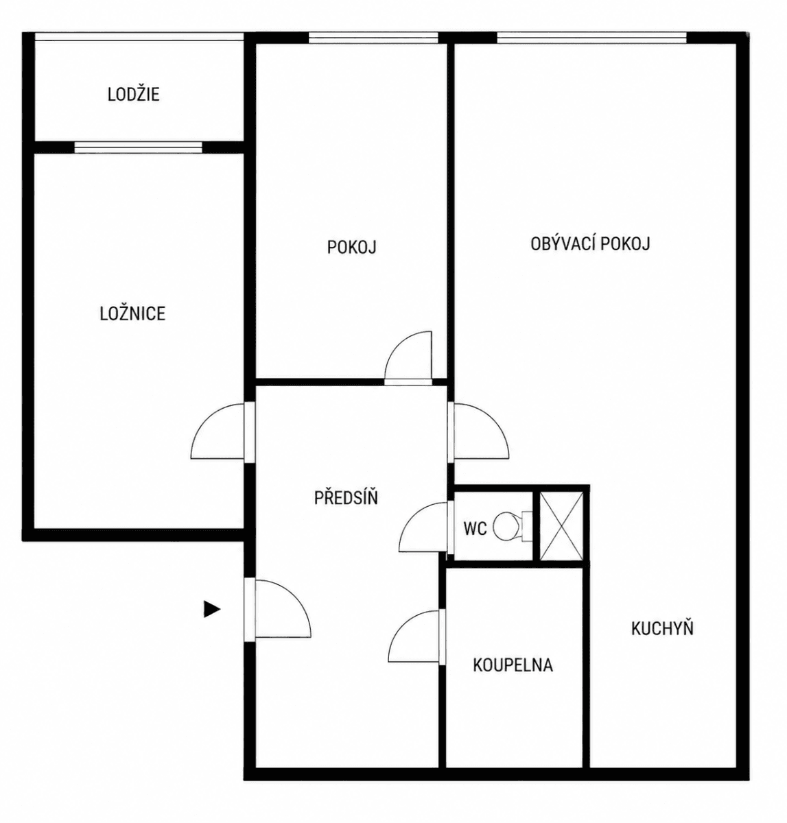 Predaj bytu 3-izbový 57 m², Radomská, Praha, Praha Predaj bytu 3-izbový 57 m², Radomská, Praha, Praha
