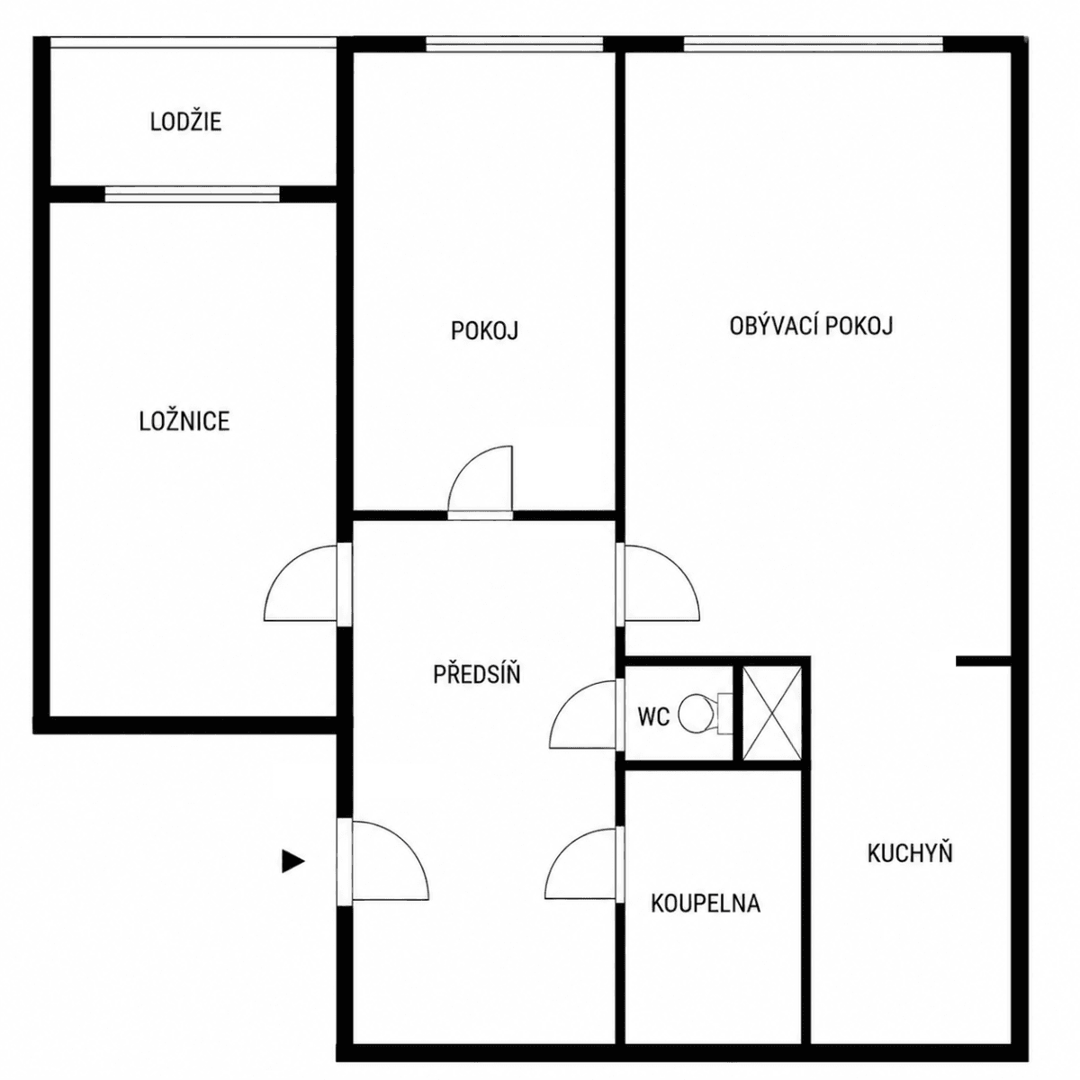 Predaj bytu 3-izbový 60 m², Radomská, Praha, Praha Predaj bytu 3-izbový 60 m², Radomská, Praha, Praha