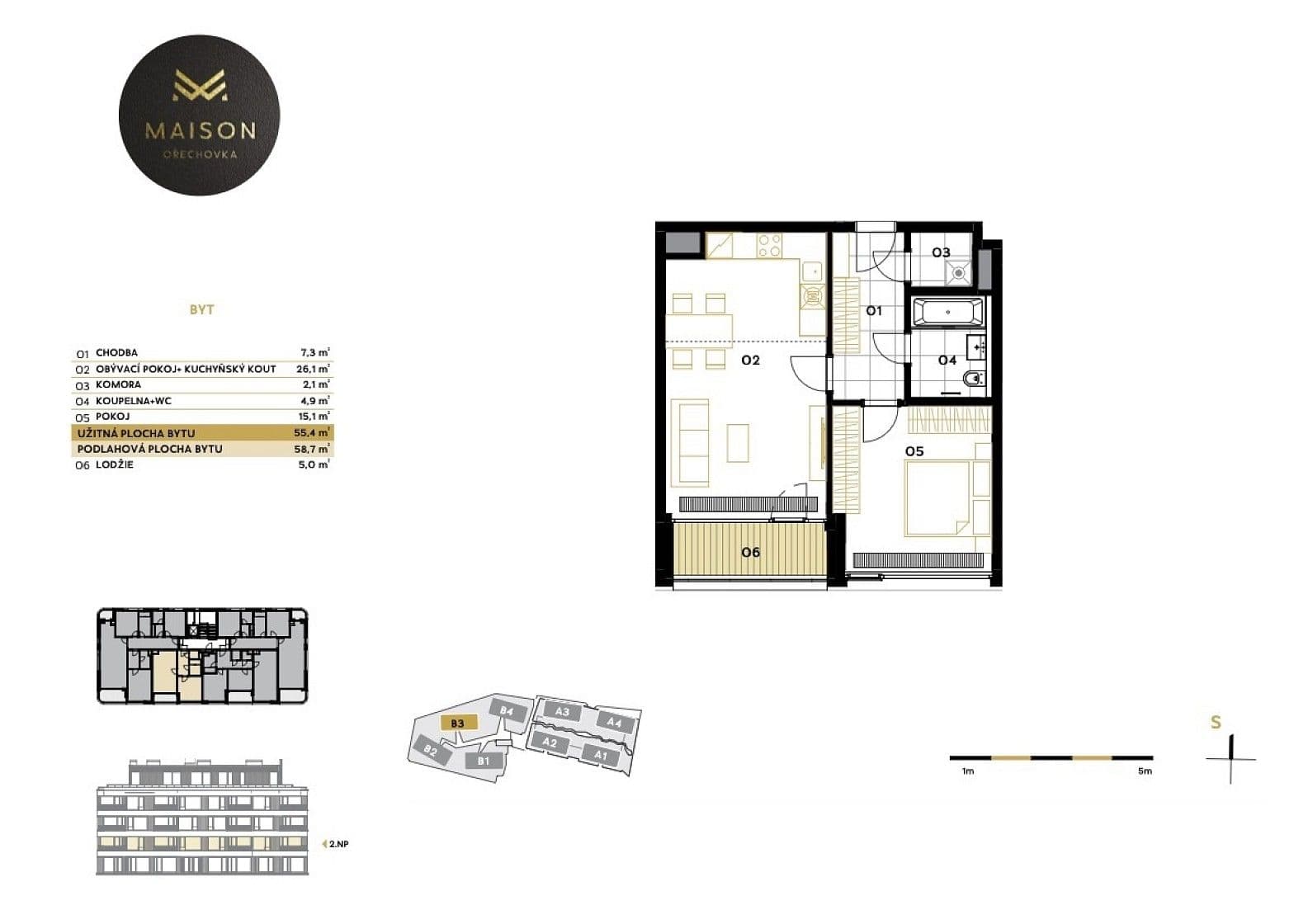 Prenájom bytu 2-izbový 58 m², Na Dračkách, Praha, Praha Prenájom bytu 2-izbový 58 m², Na Dračkách, Praha, Praha