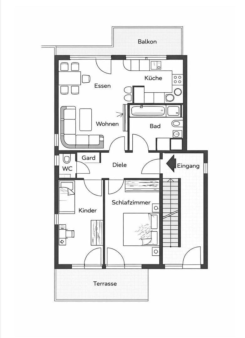 Predaj bytu 3-izbový 84 m², Stuttgart, Bádensko-Wurttembersko Predaj bytu 3-izbový 84 m², Stuttgart, Bádensko-Wurttembersko