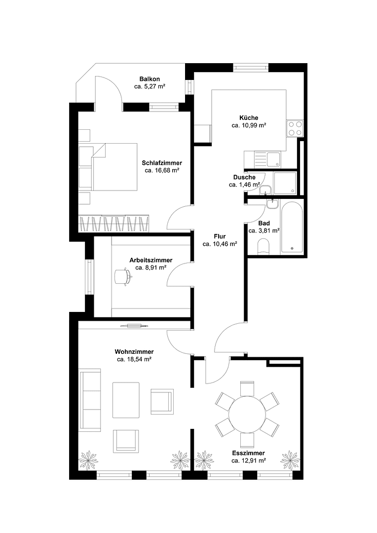 Predaj bytu 4-izbový 85 m², Papendamm 23, Hamburg, Hamburg Predaj bytu 4-izbový 85 m², Papendamm 23, Hamburg, Hamburg