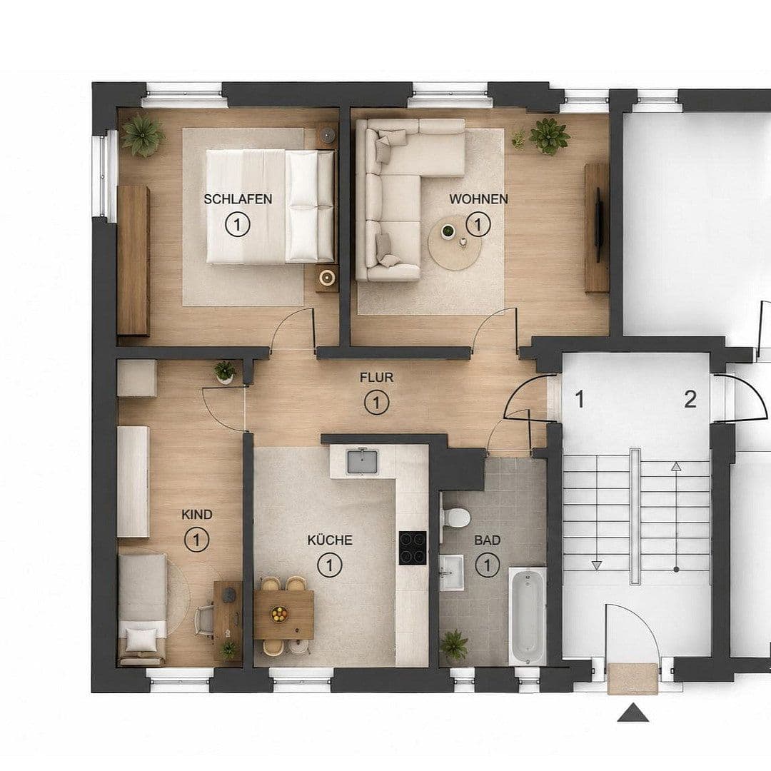 Prenájom bytu 3-izbový 64 m², Alter Reichenbacherstr. 16, Plavno, Sasko Prenájom bytu 3-izbový 64 m², Alter Reichenbacherstr. 16, Plavno, Sasko