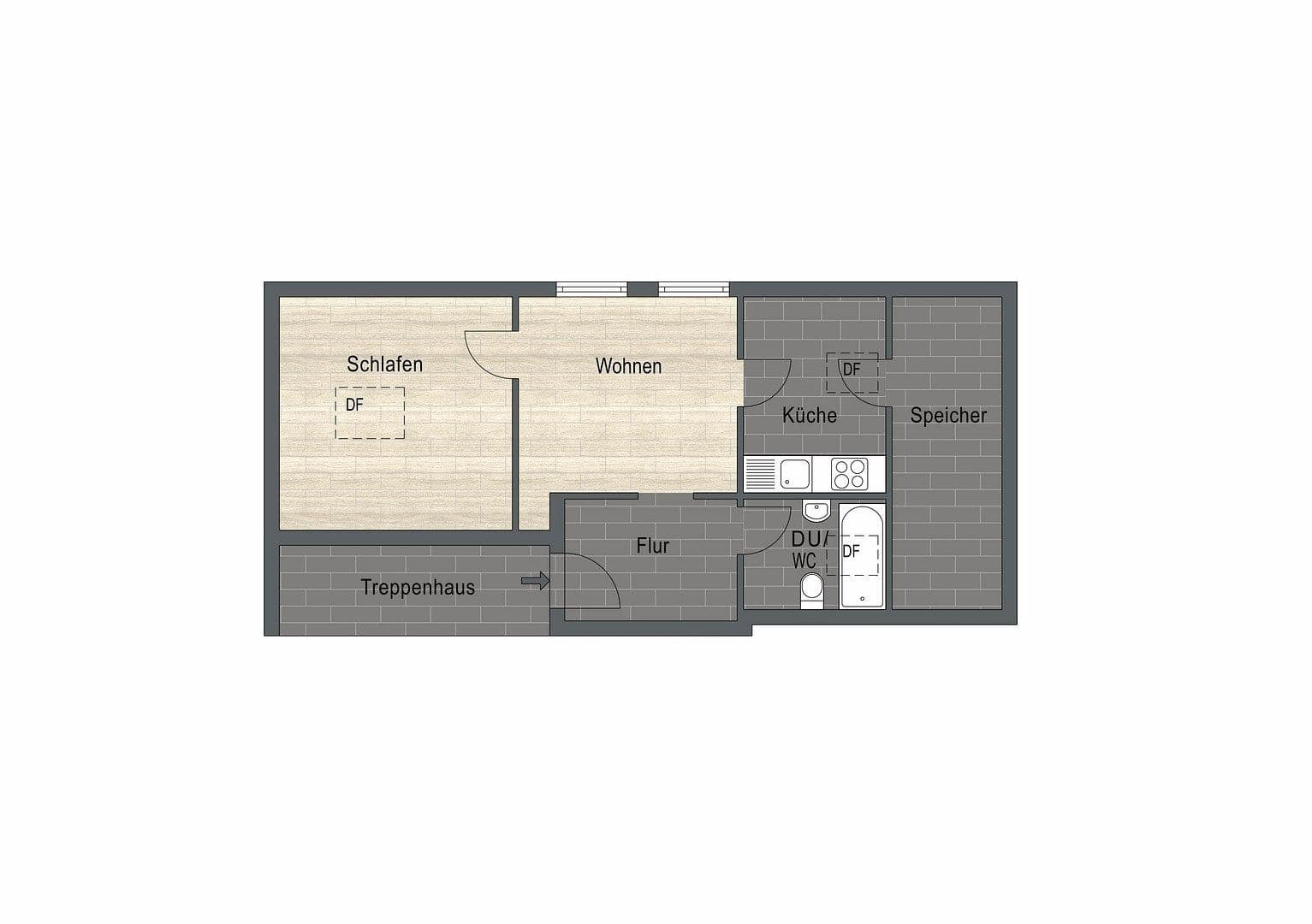 Predaj bytu 2-izbový 33 m², Forellenweg 12, Grassau, Bavorsko Predaj bytu 2-izbový 33 m², Forellenweg 12, Grassau, Bavorsko