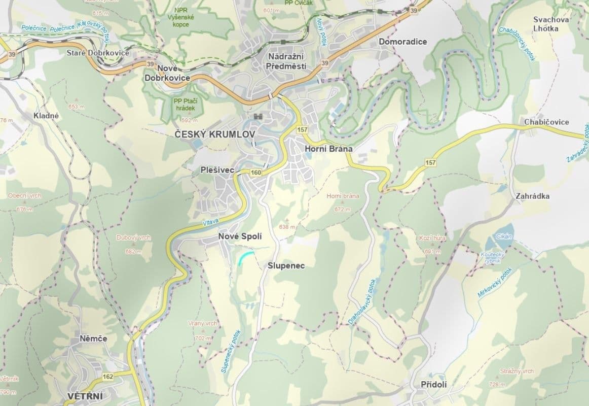 Predaj pozemku 7.756 m², Český Krumlov, Jihočeský kraj Predaj pozemku 7.756 m², Český Krumlov, Jihočeský kraj