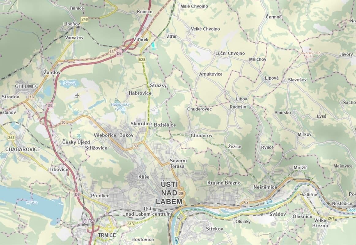 Predaj pozemku 6.765 m², Velké Chvojno, Ústecký kraj Predaj pozemku 6.765 m², Velké Chvojno, Ústecký kraj