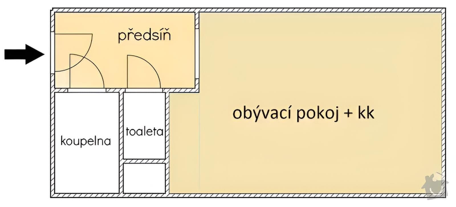 Predaj bytu 1-izbový 24 m², Káranská, Praha, Praha Predaj bytu 1-izbový 24 m², Káranská, Praha, Praha