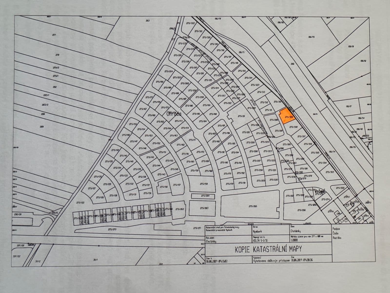 Predaj pozemku 817 m², Choťánky, Středočeský kraj Predaj pozemku 817 m², Choťánky, Středočeský kraj