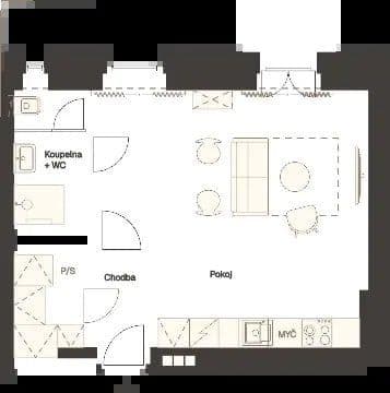 Prenájom bytu 1-izbový 36 m², Veletržní, Praha, Praha Prenájom bytu 1-izbový 36 m², Veletržní, Praha, Praha