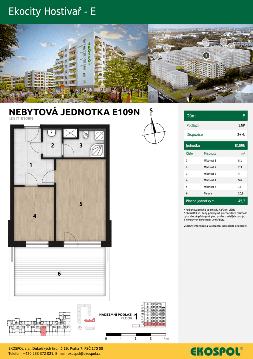 Prenájom bytu 2-izbový 45 m², U Továren, Praha, Praha Prenájom bytu 2-izbový 45 m², U Továren, Praha, Praha