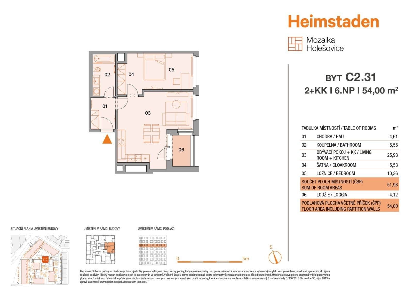 Prenájom bytu 2-izbový 54 m², U Pergamenky, Praha, Praha Prenájom bytu 2-izbový 54 m², U Pergamenky, Praha, Praha
