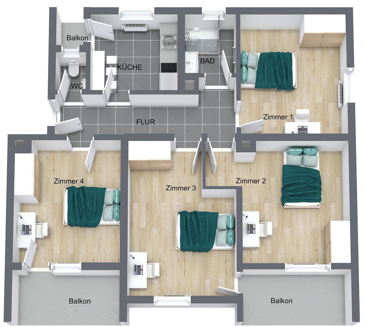 Prenájom bytu 4-izbový 85 m², Traminerweg 16, Ulm, Bádensko-Wurttembersko Prenájom bytu 4-izbový 85 m², Traminerweg 16, Ulm, Bádensko-Wurttembersko