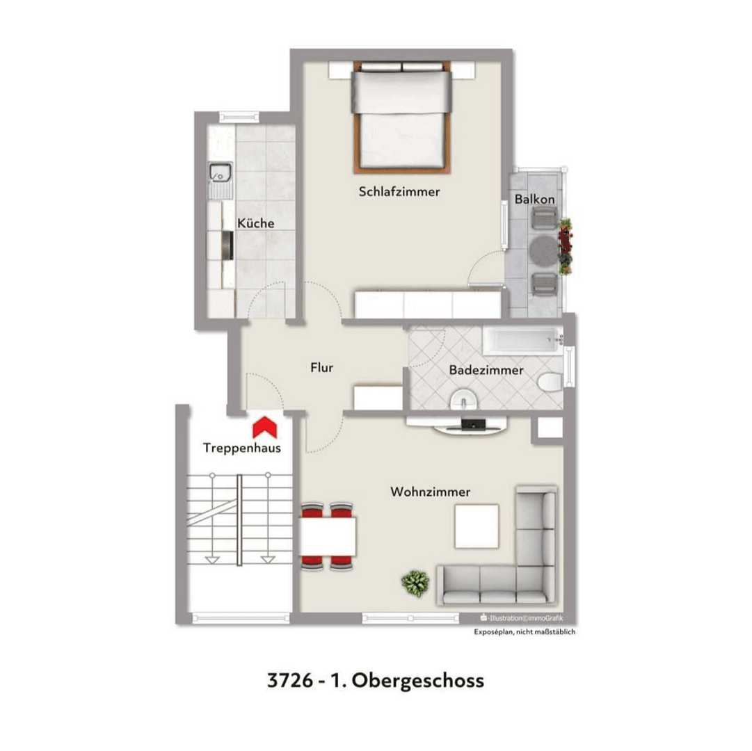 Predaj bytu 2-izbový 63 m², Brückstraße, Aachen, Severné Porýnie - Westfálsko Predaj bytu 2-izbový 63 m², Brückstraße, Aachen, Severné Porýnie - Westfálsko