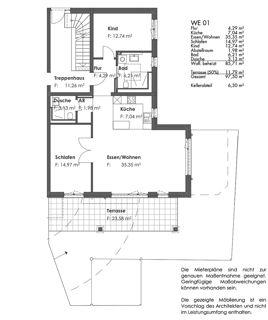 Prenájom bytu 3-izbový 98 m², Dorfstraße 11b, Germering, Bavorsko Prenájom bytu 3-izbový 98 m², Dorfstraße 11b, Germering, Bavorsko