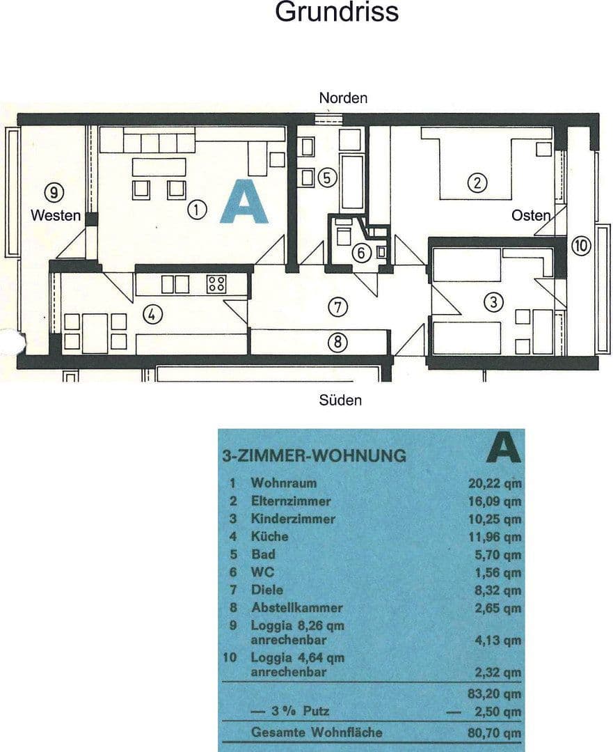 Predaj bytu 3-izbový 81 m², Rupprechtstraße 26, Landshut, Bavorsko Predaj bytu 3-izbový 81 m², Rupprechtstraße 26, Landshut, Bavorsko