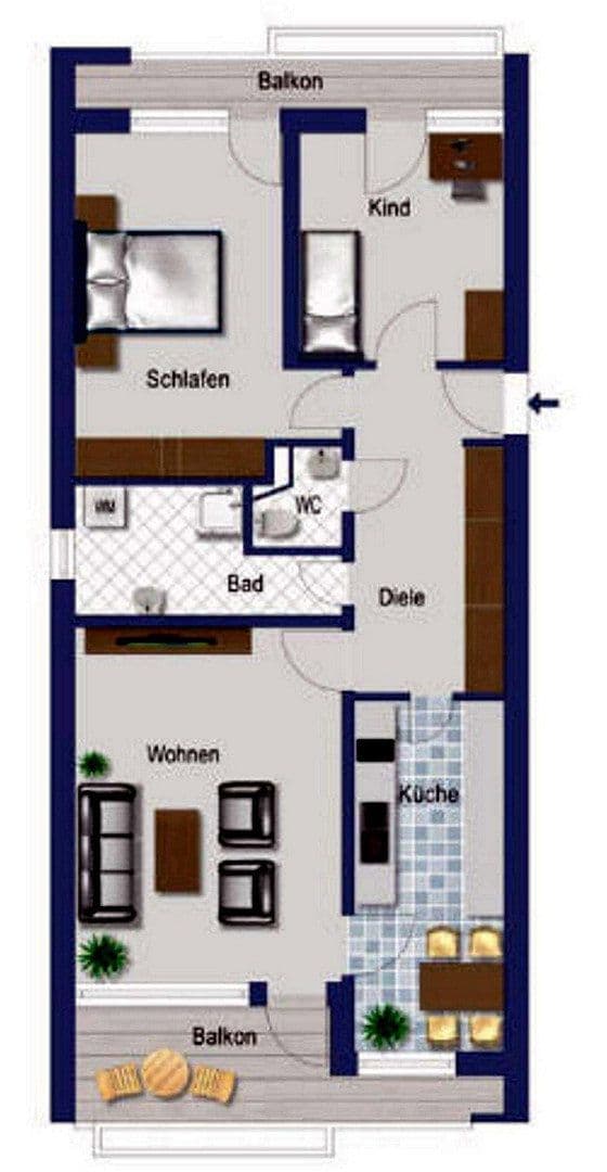 Predaj bytu 3-izbový 81 m², Rupprechtstraße 26, Landshut, Bavorsko Predaj bytu 3-izbový 81 m², Rupprechtstraße 26, Landshut, Bavorsko