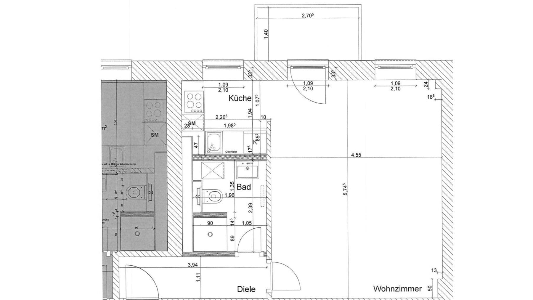 Prenájom bytu 1-izbový 46 m², Grünberger Straße 47, Berlin, Berlín Prenájom bytu 1-izbový 46 m², Grünberger Straße 47, Berlin, Berlín