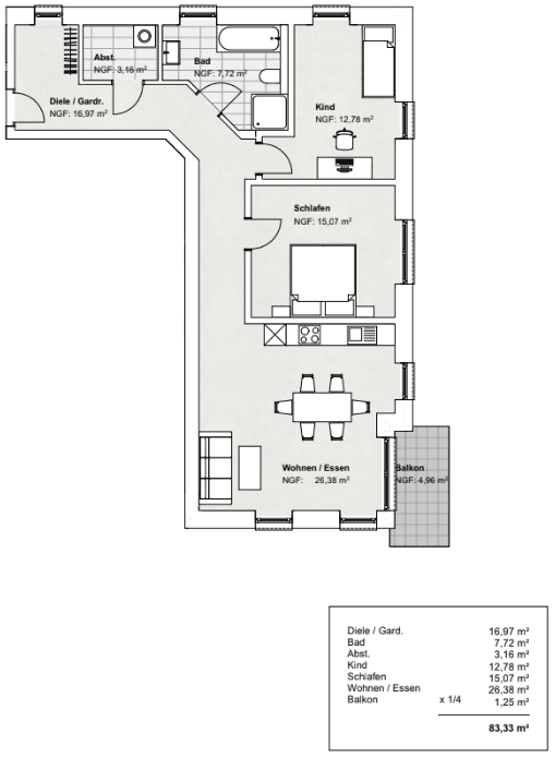 Prenájom bytu 3-izbový 84 m², Am Brüggeberge 14, Wolfenbüttel, Dolné Sasko Prenájom bytu 3-izbový 84 m², Am Brüggeberge 14, Wolfenbüttel, Dolné Sasko