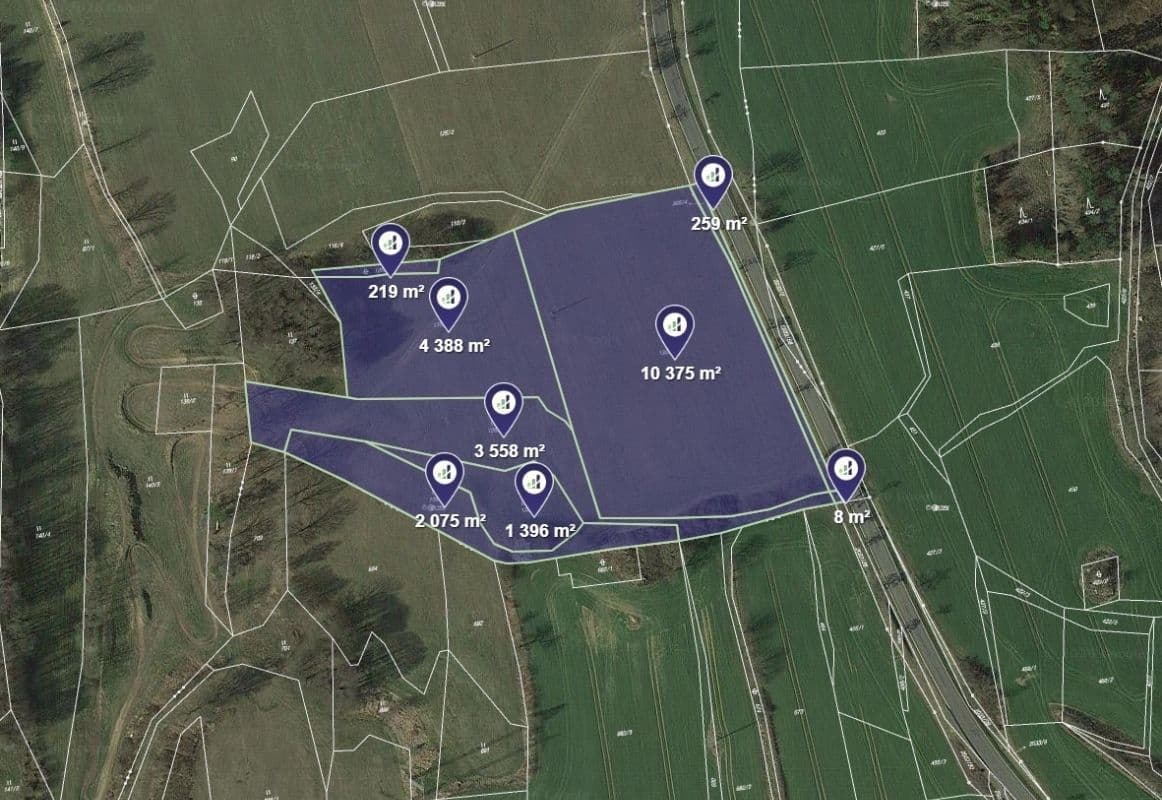 Predaj pozemku 2.475 m², Hrazany, Jihočeský kraj Predaj pozemku 2.475 m², Hrazany, Jihočeský kraj