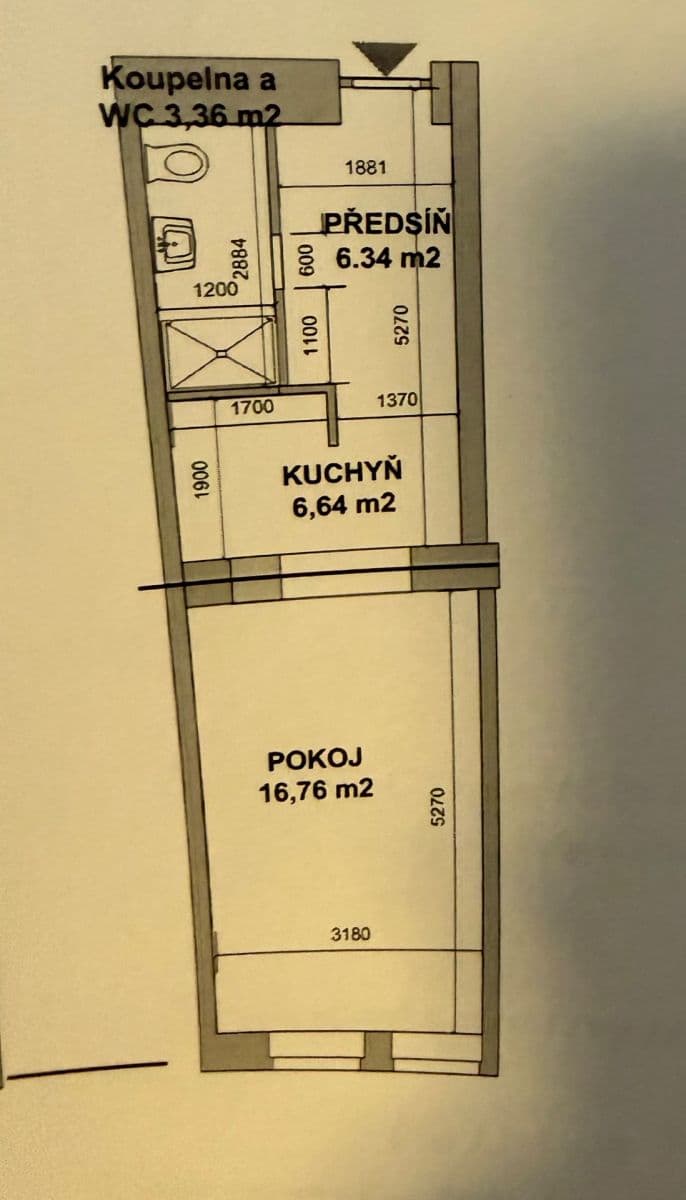 Predaj bytu 1-izbový 33 m², Sevastopolská, Praha, Praha Predaj bytu 1-izbový 33 m², Sevastopolská, Praha, Praha