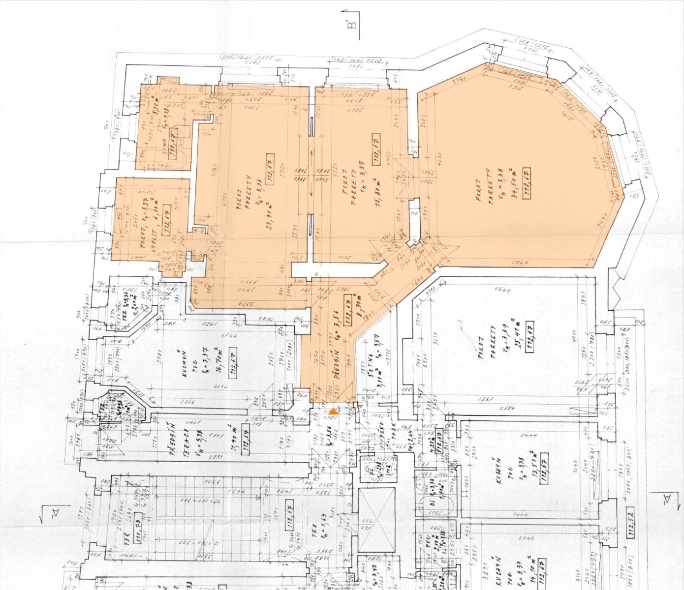 Prenájom bytu 3-izbový 92 m², Spálená, Praha, Praha Prenájom bytu 3-izbový 92 m², Spálená, Praha, Praha
