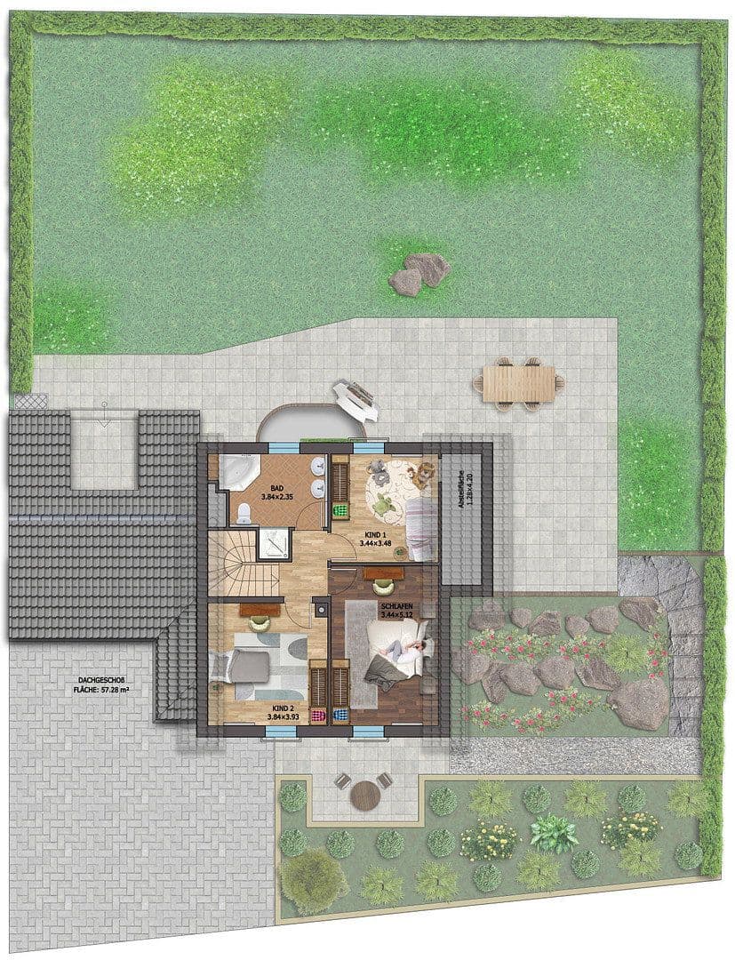 Predaj domu 185 m², pozemek 660 m², In der Beund 9, Kirchheim, Bavorsko Predaj domu 185 m², pozemek 660 m², In der Beund 9, Kirchheim, Bavorsko