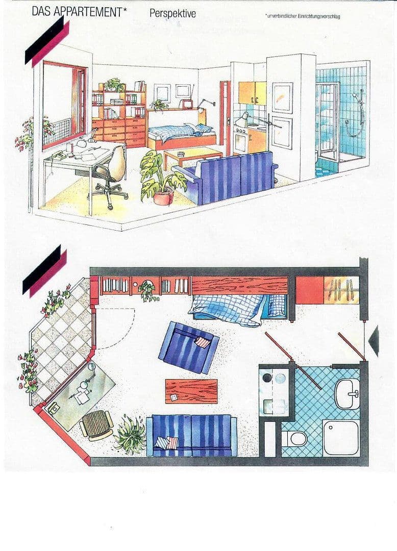 Predaj bytu 1-izbový 24 m², Würzburg, Bavorsko Predaj bytu 1-izbový 24 m², Würzburg, Bavorsko