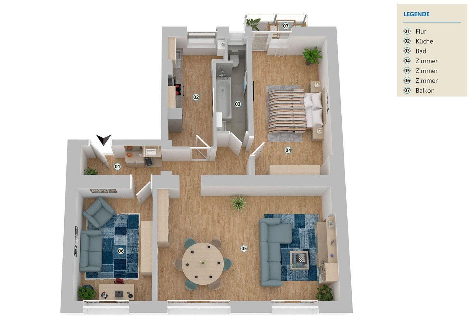 Prenájom bytu 3-izbový 90 m², Bilker Allee 53, Düsseldorf, Severné Porýnie - Westfálsko Prenájom bytu 3-izbový 90 m², Bilker Allee 53, Düsseldorf, Severné Porýnie - Westfálsko